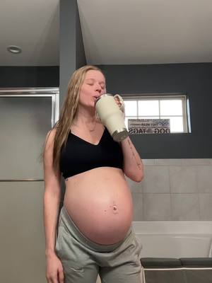 A post by @__mamacourt on TikTok caption: Thankfully daddddy  took our 1 year old to let me have a morning to shower alone•• count down is on for baby K #2. Could be any now after this week…. #husbandwife #Relationship #mama #boymom #fyp #36weekspregnant #babyboy #boymom 