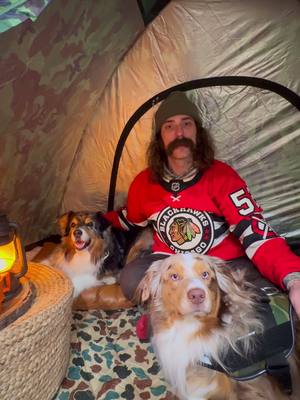 A post by @oldtimehawkey on TikTok caption: nice camp spot, eh? 🏕️🏒 