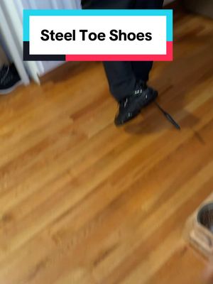 A post by @shsusu3162 on TikTok caption: Might need to take him to the hospital 😟 #workshoes #bluecollar #shoes #giftsforhim #menfinds #steeltoe #TikTokShop 