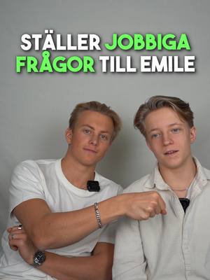 A post by @oliverkastell on TikTok caption: Ställer jobbiga frågor till @emile.kastell! Gott nytt år btw❤️