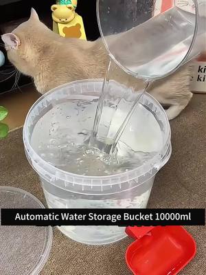 A post by @houseware603 on TikTok caption: Automatic water storage bucket, can hold 10000ml #tools #cleaning #fyp #foryou #houseoftiktok #householditems #houseware #storage 