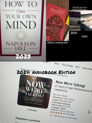 A post by @jeffbspeaks on TikTok caption: #duet with @Jeff B Speaks #Duet yearly post since 2020. Jeff, what are you reading? Audiobooks was strong this year but managed a few physical books.   #BookTok 