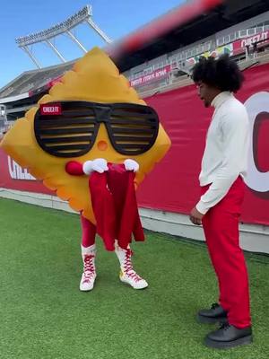 A post by @sl4ught3r on TikTok caption: Woke up #feelinthecheeziest! Catch me at the @Cheez-It Citrus Bowl with @Cheez-It today at 3PM ET.