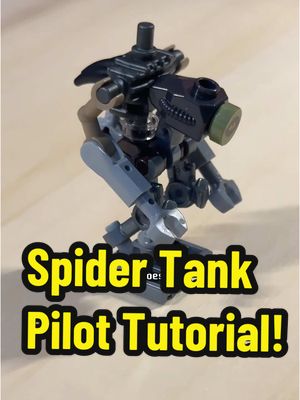 A post by @dannyfordjohnson on TikTok caption: Let’s build the Cyborg Pilot for the Spider Tank! #lego #tutorial