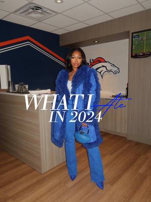 A post by @kjaejones on TikTok caption: Here’s everything I ate in 2024  #recap #2024 #fashiontok #nfloutfits 