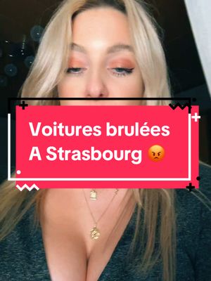 A post by @lesoleilsoph on TikTok caption: #strasbourg #voituresbrulees 