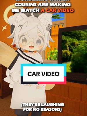 A post by @k0konatsu on TikTok caption: That one car video 💀 #vrchat #anime #cute #relatable #cousin #prank #memory #kokonatsu