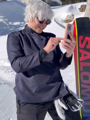 A post by @wholewheatpeet on TikTok caption: Gojo and Itadori go on a ski trip ⛷️ #gojo #jujutsukaisen #anime #gojosatoru #jujutsukaisenanime #itadoriyuuji 