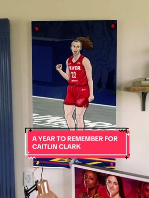 A post by @indianafever on TikTok caption: a year to remember for @Caitlin Clark 🔥 #WNBA #wbb #indiana #indianafever #basketball #caitlinclark 