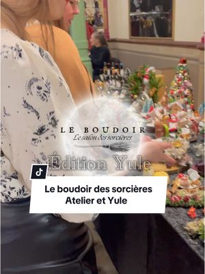 A post by @sister_eso on TikTok caption: Vlog de la journée à Yule chez  @Le Boudoir des sorcières 🧙  - Dédicace 📝 - Atelier sur les folklores et rites avec les miroirs - Marché artisanal 🎨 #witchtok #visitbelgium #evenement #sorciere #spirituel #folklore #leboudoirdessorcières #yule #paganisme 