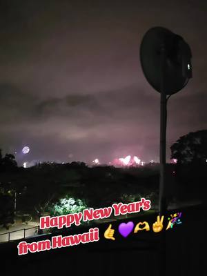 A post by @eee_lee_sha on TikTok caption: How Oahu, Hawaii New Year's looks like! 🤙💜🫶✌️🎉 