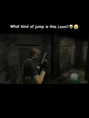 A post by @axem1lo on TikTok caption: replaying re4 rn #residentevil4 #videogames #re4 #residentevil #capcom #leonkennedy #meme #relatable 