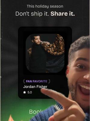 A post by @jordan_fisher on TikTok caption: i’ll roast your friend, wish you congrats, tell a joke, sing a song, or share my deepest thoughts on books or anime. or knock knock jokes i have a few of those too #cameo 