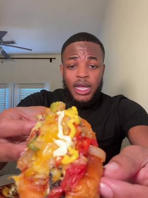 A post by @1lavell111 on TikTok caption: Viral #mexicanhotdogs fyeeee #fye #foodies #foryourpage #hotdogs #fy #mukbang 