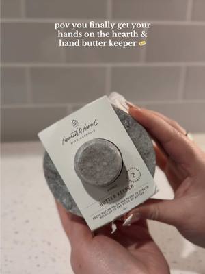 A post by @lifewith_jordan on TikTok caption: got the notification this was in stock at my local target and checked out so fast ✨ #butterkeeper #hearthandhandwithmagnolia #targetfinds #butterbell #fyp #kitchenfinds #homeitem #texas @target @Joanna Gaines 