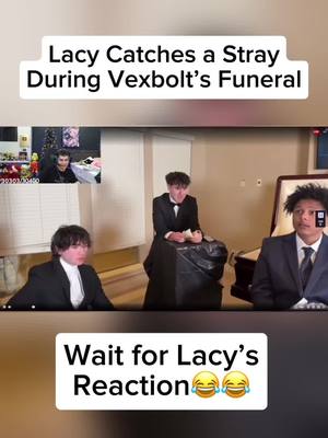 A post by @kashklipzzz on TikTok caption: Lacy’s Reaction is so Funny😂😂 #fyp #trending #foryoupage #foryou #viral #faze #vexbolts #funny 