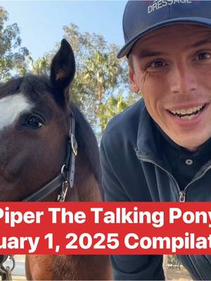 A post by @evans_world on TikTok caption: To all the Piper fans, here‘s the January 1st compilation video of everything Piper has talked about recently! Don’t want to wait until the 15th for the next compilation, YouTube search “@PiperThePony” and subscriber to her channel to see her daily talks! Enjoy! ❤️🐴