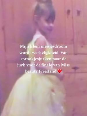 A post by @lisasalverda on TikTok caption: #foryou #kleinmeisjesdroom #missbeautyfriesland #finalist #jurk #jurkenverherhuurfriesland 