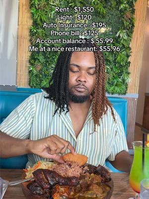 A post by @whodeycook on TikTok caption: I look exhausted from paying bills 😭 #fyp #foodinfluencer #viral #jamaicanfood #tiktokchef #newyear #houstontx #dallastx #bills 