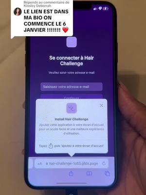 A post by @kinsleydeborrah on TikTok caption: Réponse à @Kinsley Deborrah pour ajouter l’application sur votre téléphone ! 