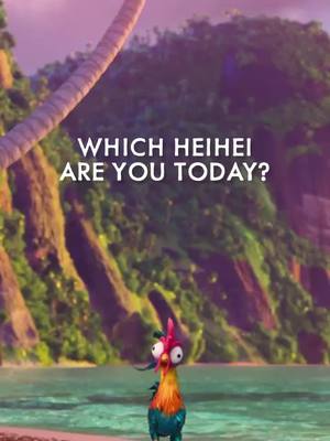 A post by @disneyanimation on TikTok caption: Which Heihei are you today 🐔 See #Moana2 again only in theaters!