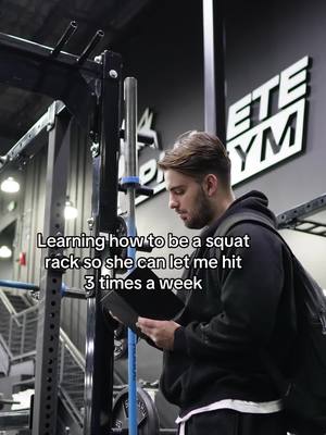 A post by @_duziii on TikTok caption: I gotta talk to the smith machine next #fyp #gym #blowthisup #relatable 