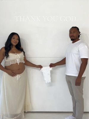 A post by @sheenaabrooks on TikTok caption: best blessing of 2024 🤍 #momtobe #firsttimeparents #pregnancyjourney #babyboy #genderreveal #fyp #expecting 