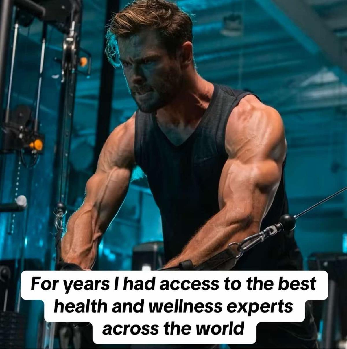A post by @chrishemsworth on TikTok caption: In 2019, I founded @Centr to help everyone have access to health and wellness. Working with the best-of-the-best, I experienced the power of interconnected fitness, nutrition, and mental wellness, and became determined to make this level of education and transformative wellness available to more people around the world. #fitness #nutrition #workout #wellness 