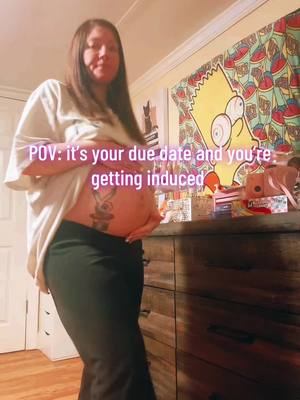 A post by @charitybxo on TikTok caption: Like your time is up sir #fyp #foryoupage #pregnant #40weekspregnant #babyboy #firsttimemom 