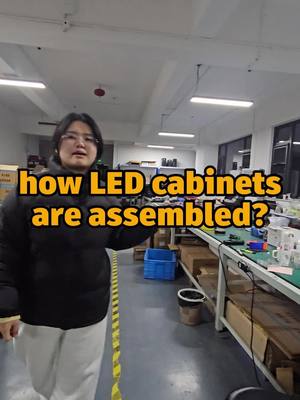 A post by @leddisplay_rayboled on TikTok caption: Do you know how led cabinet are assembled? Follow me #ledscreen #leddisplay #ledscreenfactory #raybo #ledcabinet#assembleroom #chinaled #ledwall #ledmodules #ledpanel