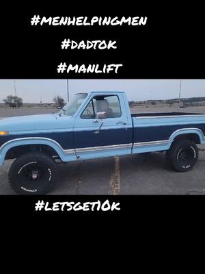 A post by @mcdunnmt on TikTok caption: so proud of her. #daughter #menhelpingmen #manlift #dadtok #406 #ford #truck #fyp