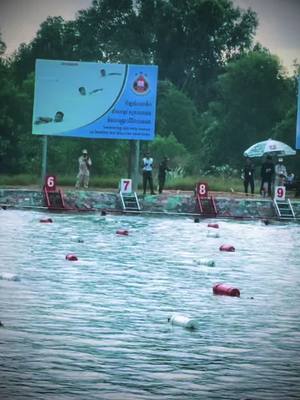 A post by @daranat5 on TikTok caption: #foryou #military #swimming Top 🥈 ខំអស់ហើយ ។ 💪💪