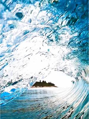 A post by @outdoorkindaguy on TikTok caption: A wave curling over the camera 👀👌🌊 #gopro #australia #oceantherapy #satisfying #calming #wave 