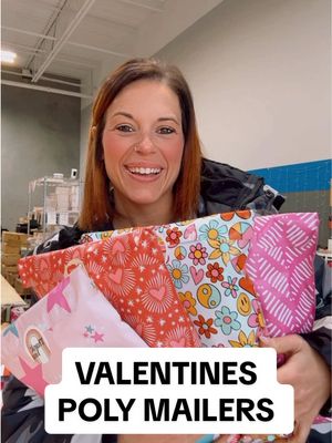 A post by @magicalmailers on TikTok caption: VALENTINES POLY MAILERS ❤️❤️❤️❤️ New designs now available in 6x9”, 10x13” and 14.5x19” #polymailers #shippingsupplies #smallshopowner #prettypackaging #packingorders #packanorderwithme #smallbiztiktok #smallbusinesscheck 