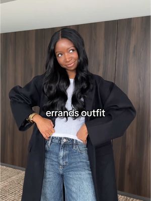 A post by @fatoufall on TikTok caption: Errands outfit! Also my voice is (finally) back 😆 @Mango  @madewell  @G.H.BASS  #barreljeans #loafersoutfit #modestfashion #modestfashioninspo #grwm #blackgirltiktok #blackgirltok #letsgetdressed #getreadywithme 