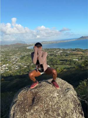 A post by @rayvochic on TikTok caption: my rock 🪨 #oahu #lanikai #forfunsies 