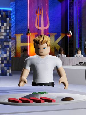 A post by @roblox on TikTok caption: High pressure, high stakes, and even higher standards. Welcome to Hell’s Kitchen.