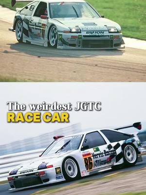 A post by @alex.martini__ on TikTok caption: The Toyota AE86 That Raced Against Porsche And NEARLY Won. 👀 This is the JGTC Kraft AE86 Racecar story, and this is cars explained!  what other weird cars should we talk about? #cars #toyota #jdm 