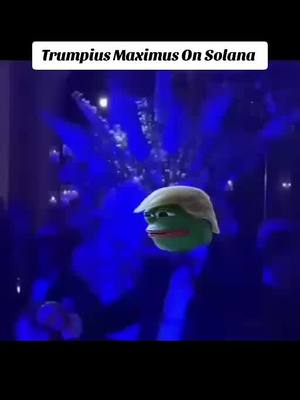 A post by @trumpiusonsol on TikTok caption: Trumpius Maximus  I am the 2025 President of Memes and America  I am here to Make Memes Great Again and spark a new bull run X: https://x.com/TrumpiusOnSol