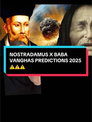 A post by @skinfluencebymsk on TikTok caption: Replying to @✨GryffindorBlondie✨ NOSTRADAMUS & BABA VANGHAS predictions for 2025 🫢 * we do not claim this negative energy* #nostradamus #babavanga #predictions2025 #romanempire #vatican #sinister 