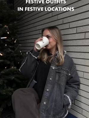 A post by @wrangler_europe on TikTok caption: Festive season with Wrangler ❄️ #winteroutfits #outfitrotation #wranglerjeans #wranglereurope