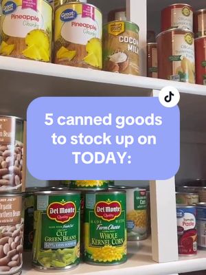 A post by @gubhomestead on TikTok caption: Stocking up on canned food is a perfect way to start buikding a food storage! #homesteading #homesteadinglife 