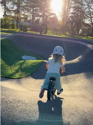 A post by @leonardo_bottaro on TikTok caption: Sunset ride #bike #bikelife #family #kids @Banwood 