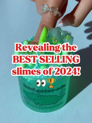 A post by @blushingbb_slimes on TikTok caption: BLUSHINGBBSLIMES.COM just restocked! 💖 Comment what you think our #1 best seller of 2024 was! 👀