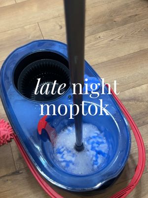 A post by @atotalshizzshow on TikTok caption: In 2025 when I get the urge to do the thing, I’m doing it!!! 🧽🫧 #CleanTok #cleaningmotivation #cleaningtiktok #cleanwithme #moptok #mopping #mop #moppingfloors #resetroutine #executivedysfunction #adhd #adhdtiktok #fyp 