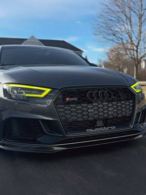 A post by @quattro.jake on TikTok caption: Waiting on the Carbon diffuser 💯 #audi #rs3 #quattro #fyp #audis3 #cars #cartok #carbonfiber #audirs3 #carsoftiktok #fypシ 