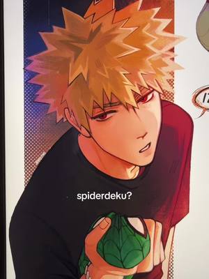 A post by @baaozhe on TikTok caption: @mello ✩ | JOIN MY DTIYS!!  #mello10kdtiys !!! luv u mello ty for hosting this dtiys :3 #artist #dtiys #drawthisinyourstyle #spiderdeku #spiderizuku #spidermanau #bakugou #midoriya #katsukibakugou #izukumidoriya #mhaau #au #myheroacademia