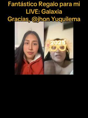 A post by @ara_cely10 on TikTok caption: ¡Gracias por el magnífico Regalo que enviaste a mi LIVE! Significa mucho para mí saber que aprecias mi contenido.@jhon Yuquilema #livegift #galaxy #galaxia 