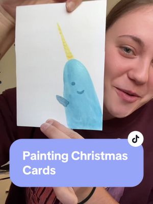 A post by @_mac.daddy_ on TikTok caption: Wait til the end for my true artistry🙌🏼 #fyp #christams #christmascard #painting 