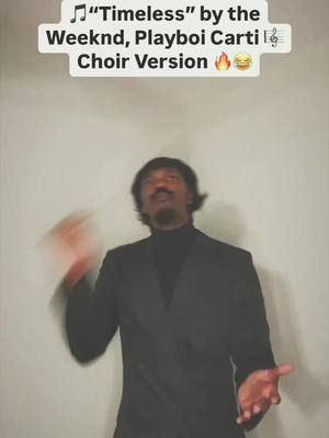 A post by @officialreggiecouz on TikTok caption: Mr.Johnson’s concert choir performs  “Timeless” 😂🔥